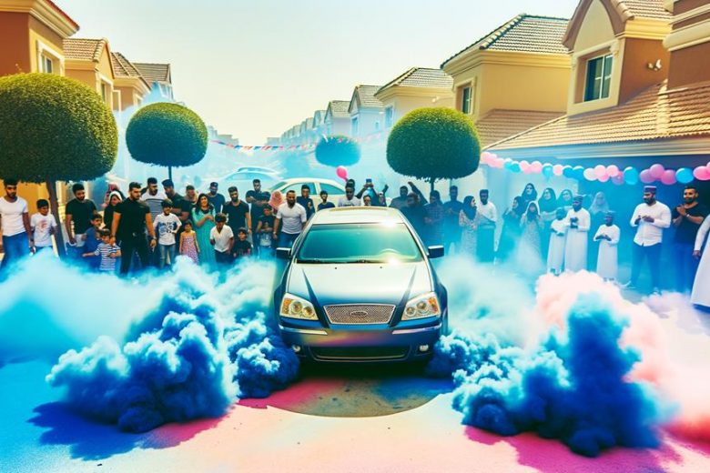 burnout gender reveal technique